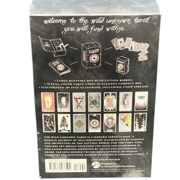 The Wild Unknown Tarot Deck & Guidebook Box Set By Kim Krans Brand New Sealed - Picture 2 of 4